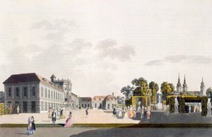 Pohled na palác a zahrady ve vlastnictví knížete z Kaunitz, Vídeň